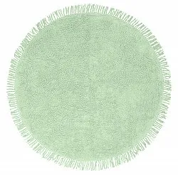 Tappeti rotondi - Alba Natural Cotton Shaggy (verde chiaro)