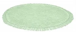 Tappeti rotondi - Alba Natural Cotton Shaggy (verde chiaro)