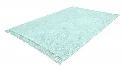 Tappeto A Pelo Lungo - Alba Natural Cotton Shaggy (turchese)