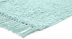 Tappeto A Pelo Lungo - Alba Natural Cotton Shaggy (turchese)