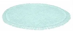 Tappeti rotondi - Alba Natural Cotton Shaggy (turchese)