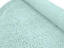Tappeti rotondi - Alba Natural Cotton Shaggy (turchese)