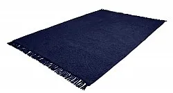 Tappeto A Pelo Lungo - Alba Natural Cotton Shaggy (blu scuro)