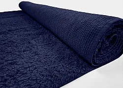 Tappeto A Pelo Lungo - Alba Natural Cotton Shaggy (blu scuro)