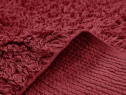 Tappeto A Pelo Lungo - Alba Natural Cotton Shaggy (borgogna)