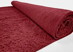 Tappeto A Pelo Lungo - Alba Natural Cotton Shaggy (borgogna)