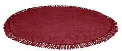 Tappeti rotondi - Alba Natural Cotton Shaggy (borgogna)