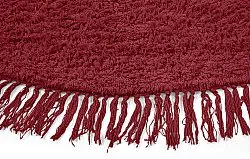 Tappeti rotondi - Alba Natural Cotton Shaggy (borgogna)