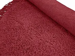 Tappeti rotondi - Alba Natural Cotton Shaggy (borgogna)