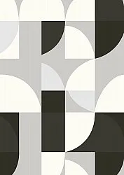Tappeto Wilton - Kalami (bianco/grigio/nero)
