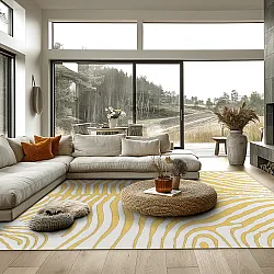 Tappeto Wilton - Zebra (giallo)