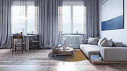 Tappeto rotondo - Mileto (grigio/oro)
