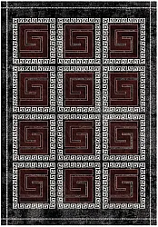 Tappeto Wilton - Milos (nero/rosso)