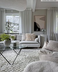 Tappeto A Pelo Lungo - Monti (offwhite)