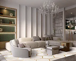 Tappeto Wilton - Morino (beige/bianco/oro)