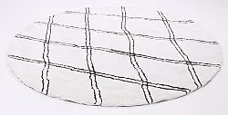 Tappeti rotondi - Morocco (nero/bianco)