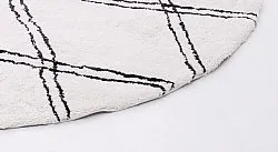 Tappeti rotondi - Morocco (nero/bianco)