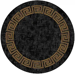 Tappeto rotondo - Myra (nero/oro)