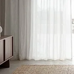 Tende Set da 2 - Tenda in lino Noemi (bianco)