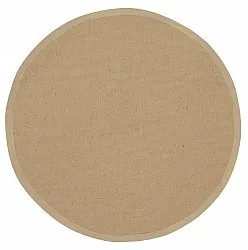 Tappeto rotondo (sisal) - Agave (beige/avorio)