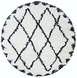 Tappeti rotondi - Alia (nero/bianco)