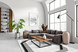 Tappeto Wilton - Olympia (nero/bianco)