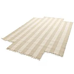Tappeto di lana irregolare - Kystaro (crema/beige)