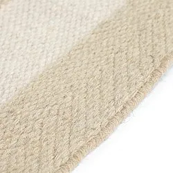 Tappeto di lana irregolare - Kystaro (crema/beige)