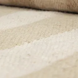 Tappeto di lana irregolare - Kystaro (crema/beige)
