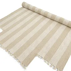 Tappeto di lana irregolare - Kystaro (crema/beige)