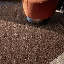 Tappeto rotondo irregolare in juta - San Francisco (marrone)