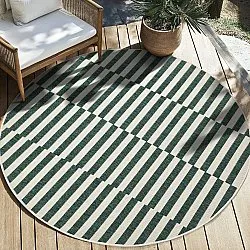 Tappeto rotondo - Indoor/Outdoor Otto (verde)