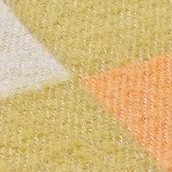 Coperte - Plaid in misto lana - Audrey Check (beige/giallo/arancione)