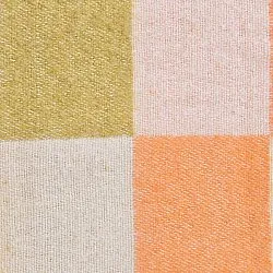 Coperte - Plaid in misto lana - Audrey Check (beige/giallo/arancione)