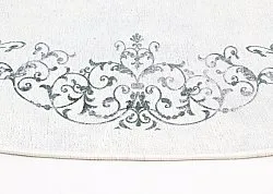 Tappeto rotondo - Santi (bianco/nero)