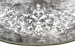 Tappeto rotondo - Santi (grigio scuro/bianco)