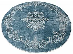 Tappeto rotondo - Santi (blu/beige)