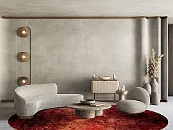 Tappeto rotondo - Wells (rosso)