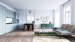 Tappeto Wilton - Padova (verde/bianco/oro)