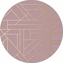 Tappeto rotondo - Marino (rosa)