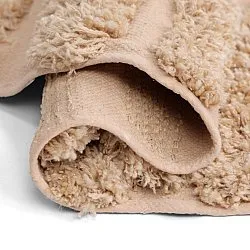 Tappeto rotondo - Cazorla Natural Cotton Shaggy (beige)