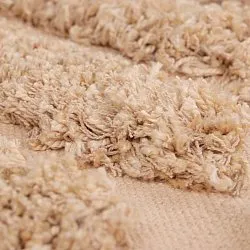 Tappeto rotondo - Cazorla Natural Cotton Shaggy (beige)