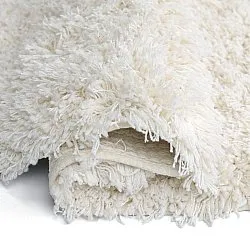 Tappeto rotondo - Lindos Natural Cotton Shaggy (bianco)
