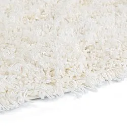 Tappeto rotondo - Lindos Natural Cotton Shaggy (bianco)