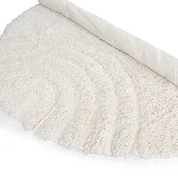 Tappeto rotondo - Lindos Natural Cotton Shaggy (bianco)