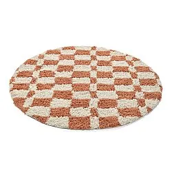 Tappeto rotondo - Atrani Natural Cotton Shaggy (arancia)
