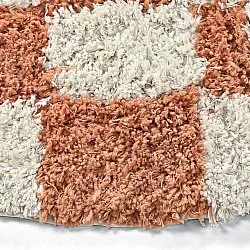 Tappeto rotondo - Atrani Natural Cotton Shaggy (arancia)