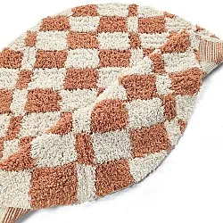 Tappeto rotondo - Atrani Natural Cotton Shaggy (arancia)