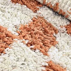 Tappeto rotondo - Atrani Natural Cotton Shaggy (arancia)
