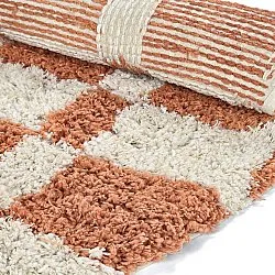 Tappeto rotondo - Atrani Natural Cotton Shaggy (arancia)